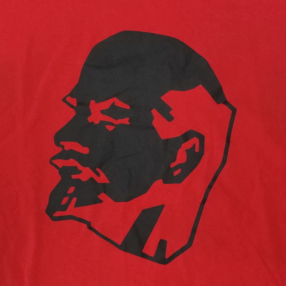 Mens T-Shirt Stalin USSR Size M Red